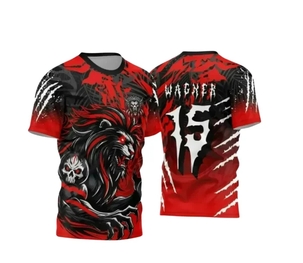 Arte Estampa Camiseta Escolar 2025: Tema Leão para Interclasse