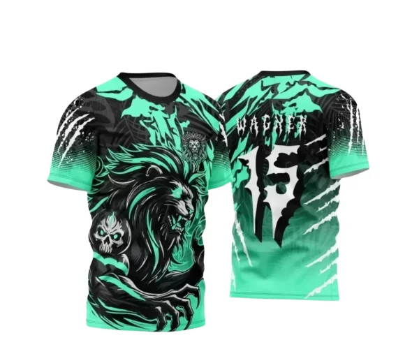 Arte Estampa Camiseta Escolar 2025: Tema Leão para Interclasse