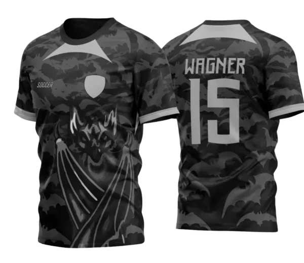 Camiseta Escolar – Estampa Morcegos Interclasse