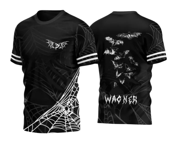 Camiseta Escolar – Estampa Morcegos Interclasse