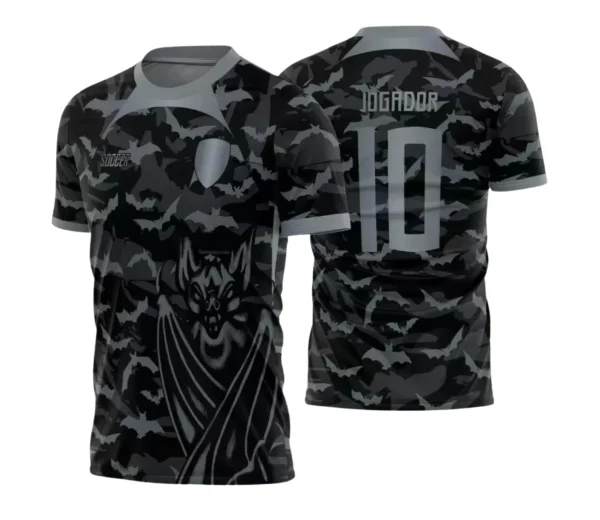 Camiseta Escolar – Estampa Morcegos Interclasse