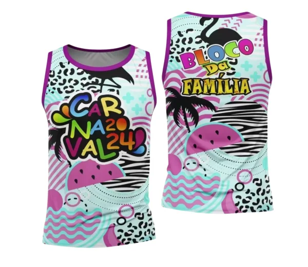 Arte Uniforme Camisa - Bloco Abadá Sublimação Carnaval 2024 - 2025