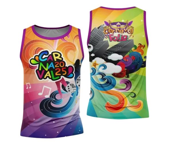 Arte Uniforme Camisa - Bloco Abadá Sublimação Carnaval - 2025