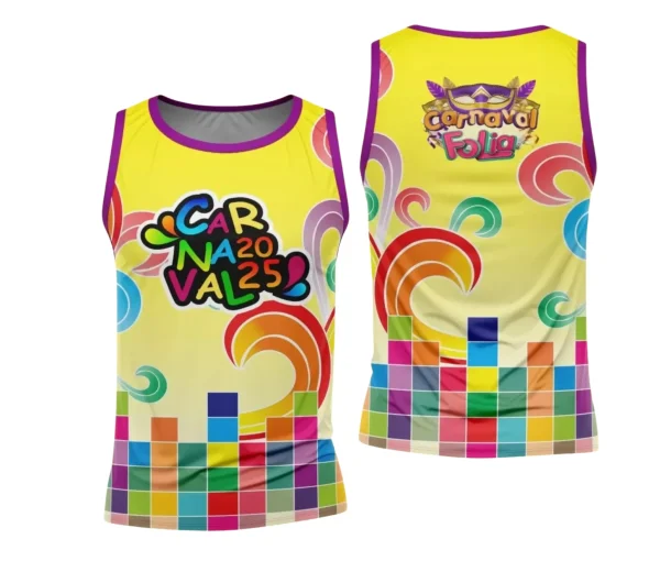 Arte Uniforme Camisa - Bloco Abadá Sublimação Carnaval - 2025