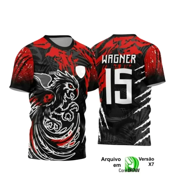 Arte Vetor Arara Interclasse para Camiseta Escolar 2025