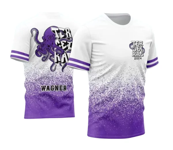 Terceirão Polvo – Estampa Camiseta Escolar Vetor