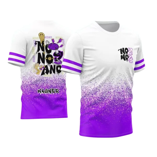 Arte Vetor Camisa Branca e Roxa - Nono Ano 2024 - Interclasse 2024 - Formandos 2024 - Cérebro