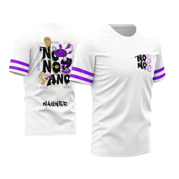 Arte Vetor Camisa Branca e Roxa - Nono Ano 2024 - Interclasse 2024 - Formandos 2024 - Cérebro