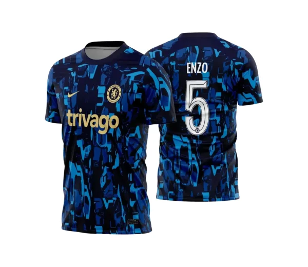 Arte Vetor Camisa Chelsea Pré-Jogo 2023 - 2024