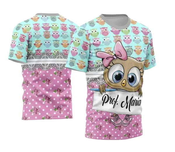  Camisa Corujinha - Professora 