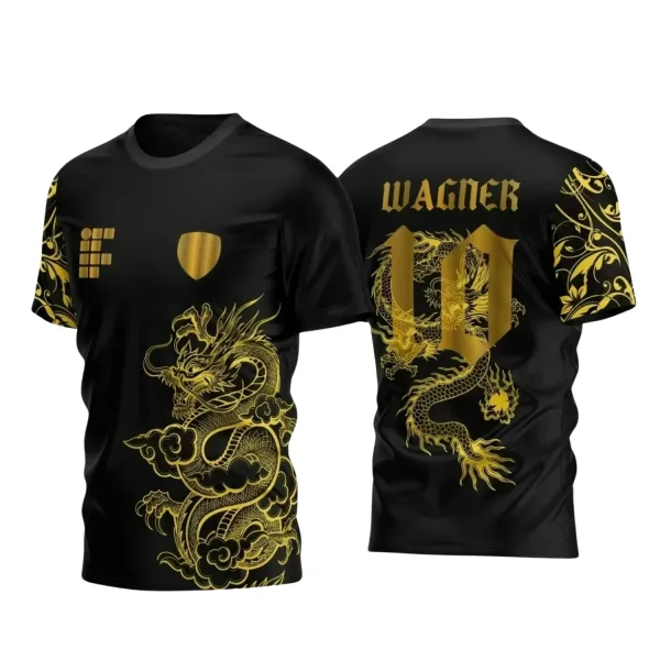 Arte Vetor Camisa InterClasse 2024 Dragão Dourado