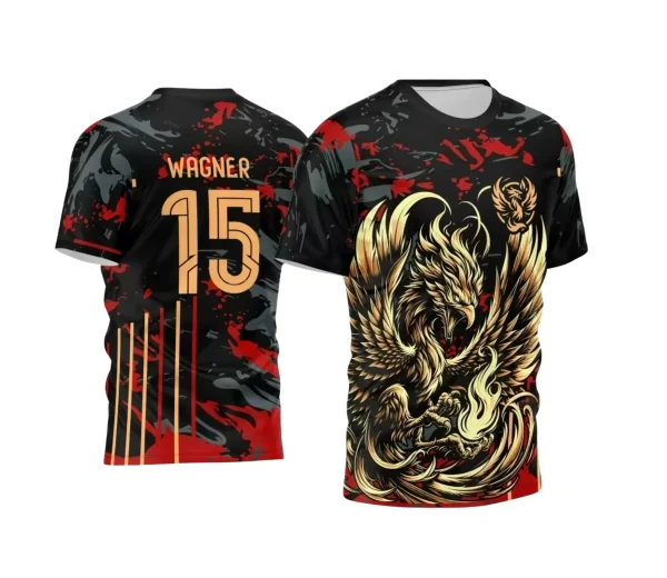 Arte Vetor Camisa Interclasse 2024 - Fênix Dourada