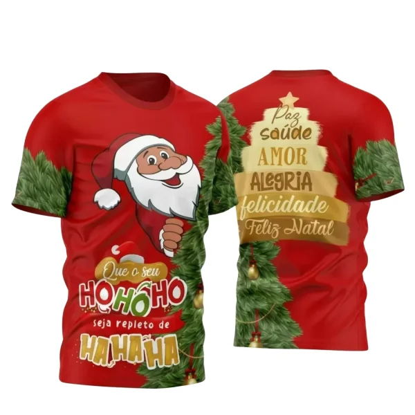 Arte Vetor - Camisa Natalina - Natal 2024 - Natal Família