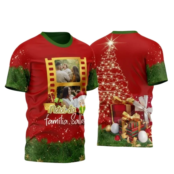 Arte Vetor - Camisa Natalina - Natal 2024 - Natal Família
