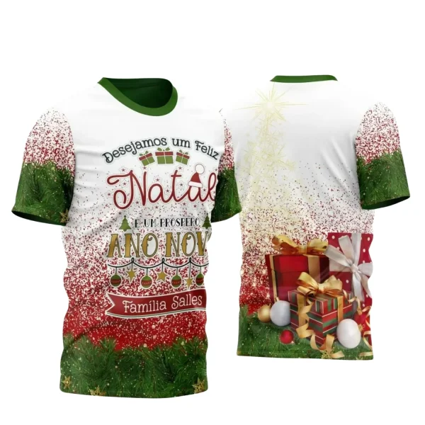 Arte Vetor - Camisa Natalina - Natal 2024 - Natal Família