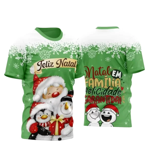 Arte Vetor - Camisa Natalina - Natal 2024 - Natal Família