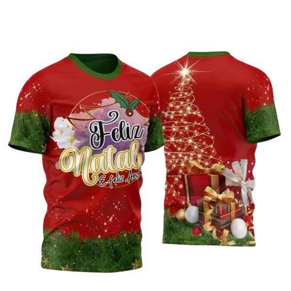Arte Vetor - Camisa Natalina - Natal 2024 - Natal Família
