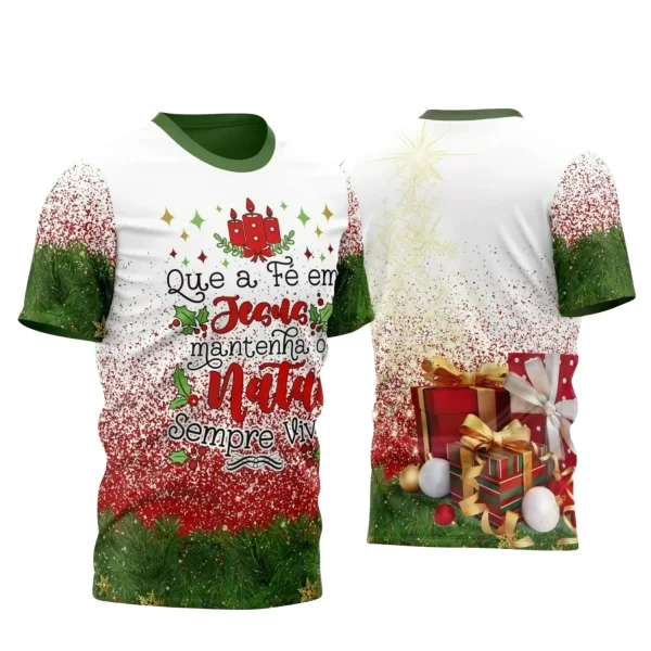 Arte Vetor - Camisa Natalina - Natal 2024 - Natal Família