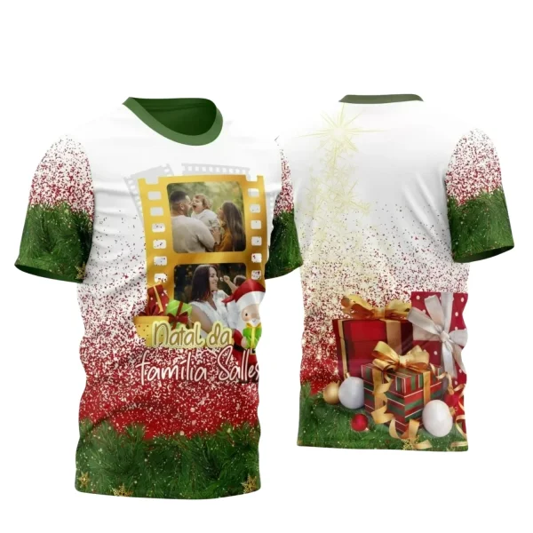 Arte Vetor - Camisa Natalina - Natal 2024 - Natal Família