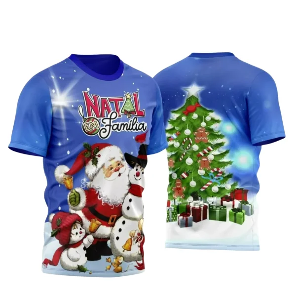 Arte Vetor - Camisa Natalina - Natal 2024 - Natal Família