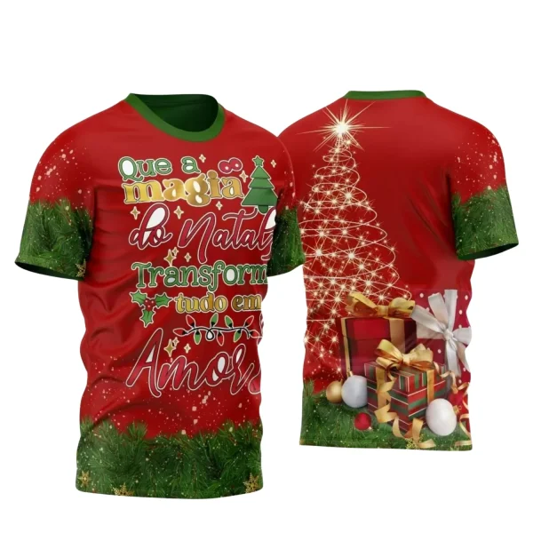 Arte Vetor - Camisa Natalina - Natal 2024 - Natal Família