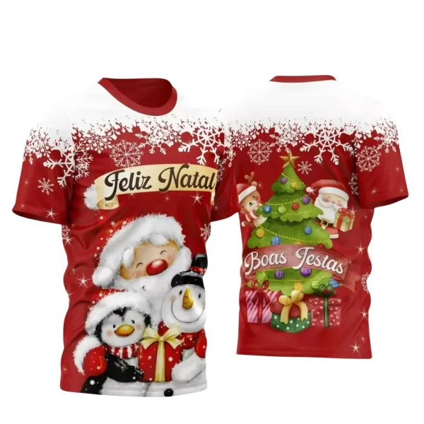 Arte Vetor - Camisa Natalina - Natal 2024 - Natal Família