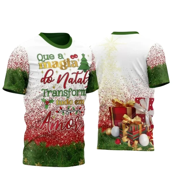 Arte Vetor - Camisa Natalina - Natal 2024 - Natal Família