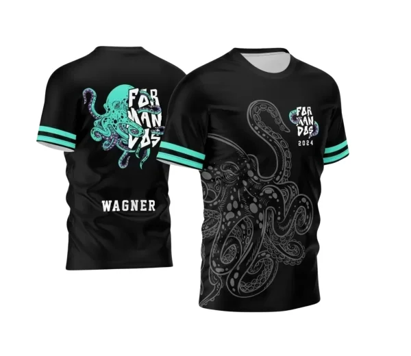 Arte Vetor Camisa Preta - Interclasse 2024 - Jogos Internos 2024 - Formandos 2024 - Polvo Verde
