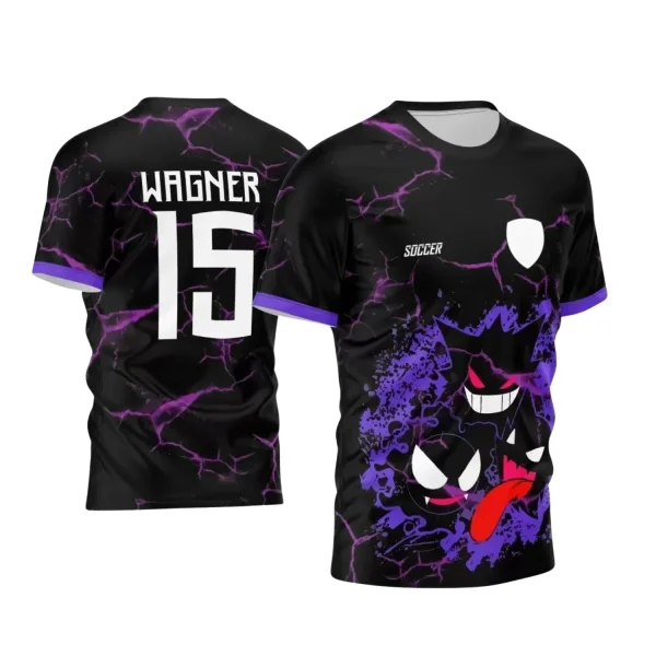 Arte Vetor Camisa Preta - Interclasse 2024 - Jogos Internos 2024 - Time Amador - Gengar