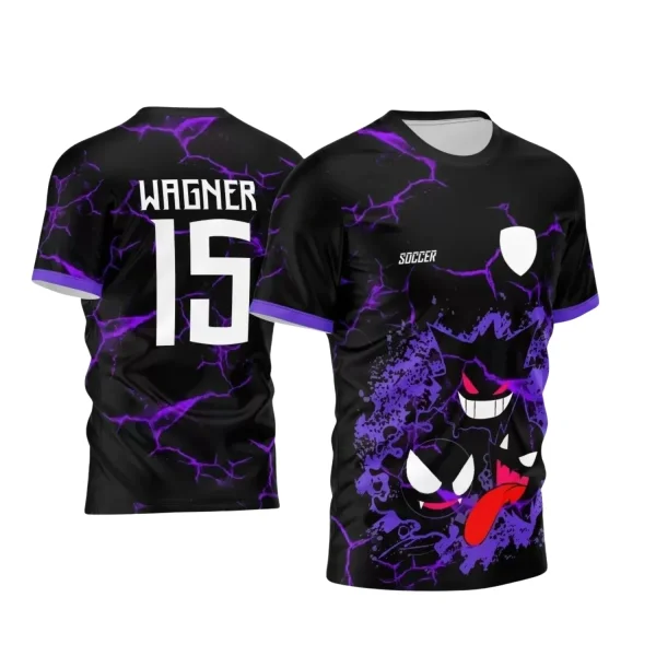 Arte Vetor Camisa Preta - Interclasse 2024 - Jogos Internos 2024 - Time Amador - Gengar