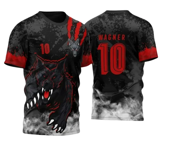 Camisa Interclasse Escolar Tema Lobo