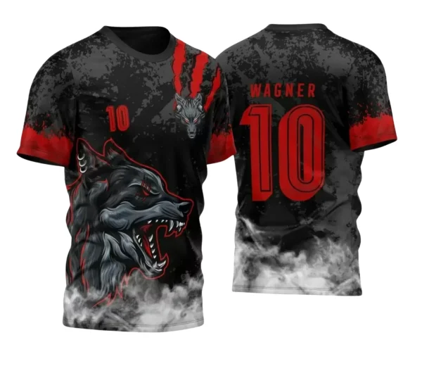 Camisa Interclasse Escolar Tema Lobo