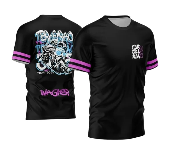 Camisa Preta Terceirão Formandos Ensino Médio Tema Zeus