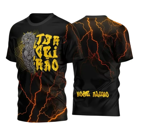 Camisa Preta Terceirão Formandos Ensino Médio Tema Zeus