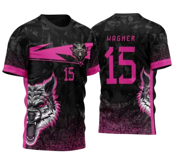 Camisa Interclasse Escolar Tema Lobo