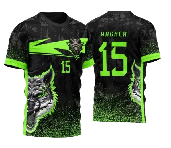 Camisa Interclasse Escolar Tema Lobo