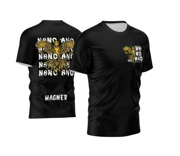 Arte Vetor Camisa Preta - Nono Ano 2024 - Interclasse 2024 - Formandos 2024 - Fênix