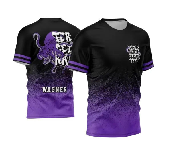 Terceirão Polvo – Estampa Camiseta Escolar Vetor