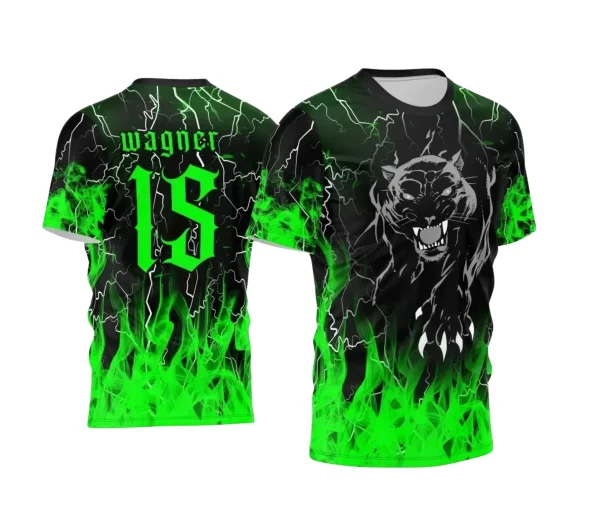 Arte Vetor -  Camisa Preta de Interclasse - Pantera Negra - 2024 - 2025