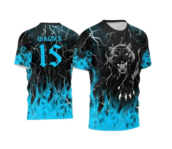 Arte Vetor -  Camisa Preta de Interclasse - Pantera Negra - 2024 - 2025