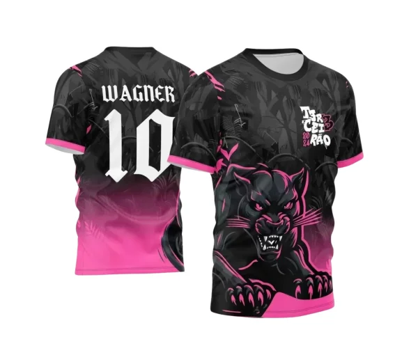 Arte Vetor -  Camisa Preta de Interclasse - Pantera Negra - 2024 - 2025