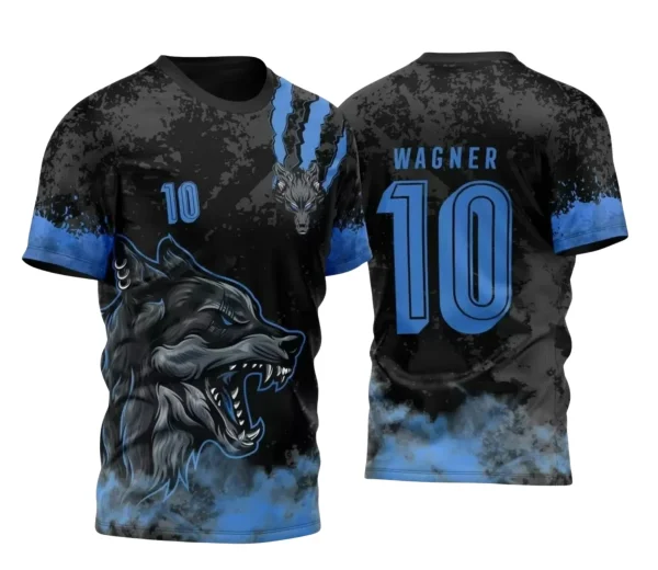 Camisa Interclasse Escolar Tema Lobo