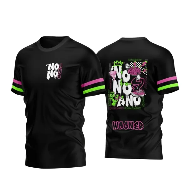 Arte Vetor Camisa Preta e Rosa - Nono Ano 2024 - Interclasse 2024 - Formandos - Cérebro