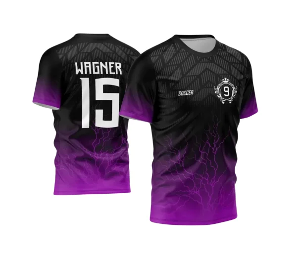 Arte Vetor Camisa Preta e Roxa - Nono Ano 2024 - Interclasse 2024 - Formandos 2024 - Raios