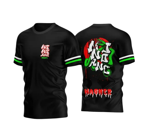 Arte Vetor Camisa Preta e Verde - Nono Ano 2024 - Interclasse 2024 - Formandos - Cobra Verde