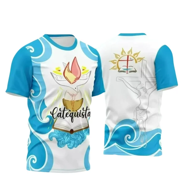 Arte Vetor Camisa Religião - Catequista