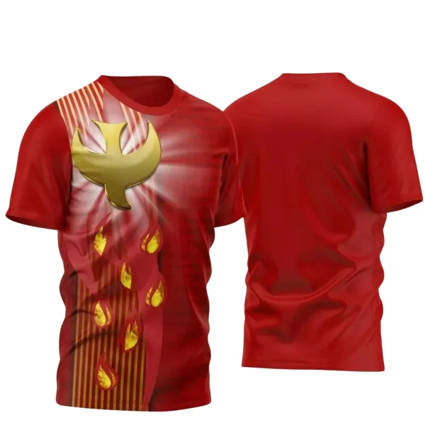 Arte Vetor Camisa Religião - Crisma Divino Dourado