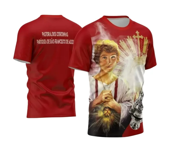 Camisa Religiosa São Tarcísio para Festejo e Devoção