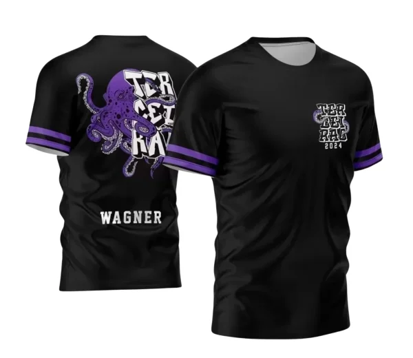 Terceirão Polvo – Estampa Camiseta Escolar Vetor