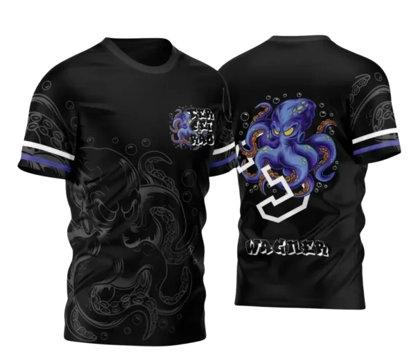 Terceirão Polvo – Estampa Camiseta Escolar Vetor